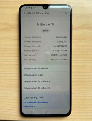 Samsung A70 128 GB