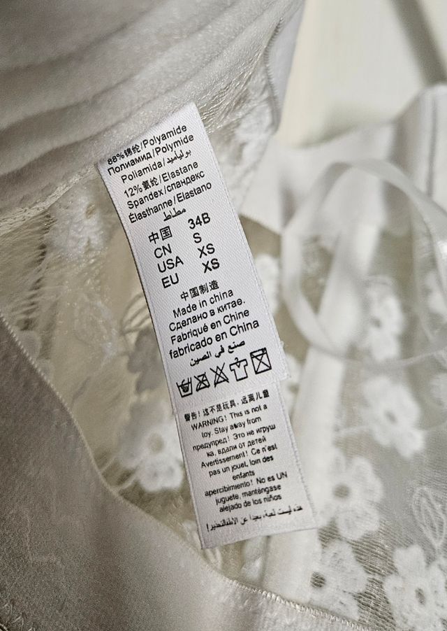 Bustier pizzo bianco