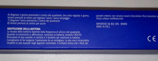 Orologio digitale touch screen