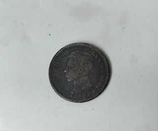 Moneda plata Alfonso XIII 