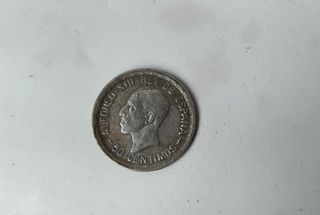 Moneda de plata de Alfonso xiii 1