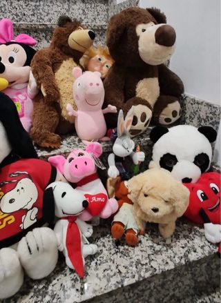 Peluche vari personaggi