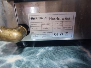 Plancha gas butano cromo 