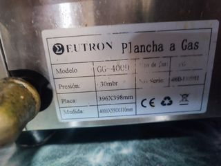 Plancha gas butano cromo 