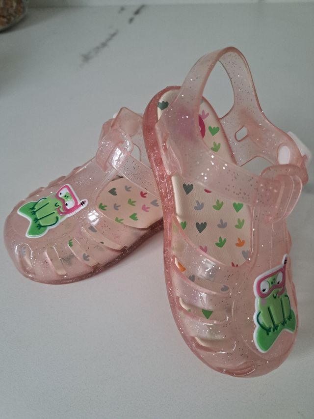 Cangrejera rosa brillantina Gioseppo