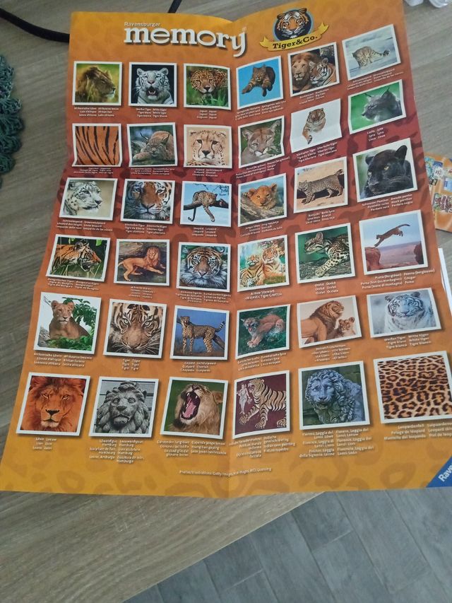 Memory Ravensburger Tiger & co