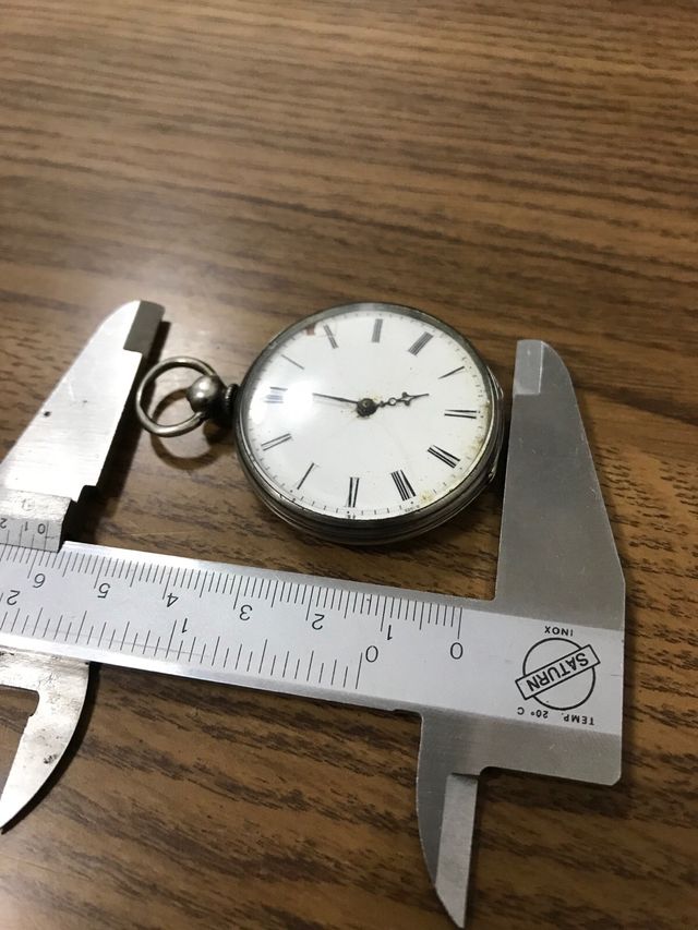 Reloj bolsillo plata -Masonico ańo 1890