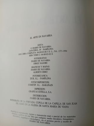 El Arte en Navarra. Libro de historia.