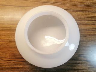 ANTIGUO PLAFÓN-APLIQUE BLANCO ACHATADO