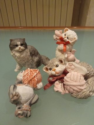 Soprammobili gatti in resina