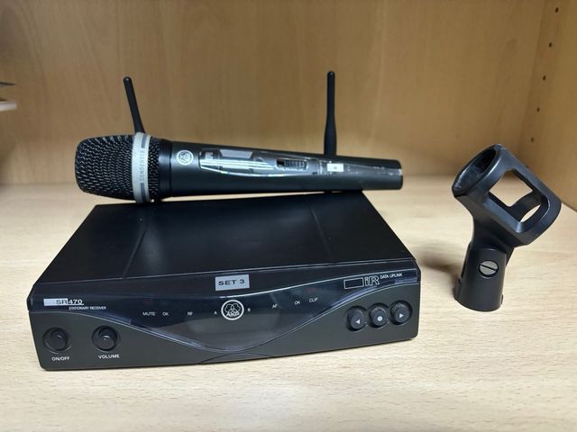 Akg WMS 470 con C5 microfono inalambrico