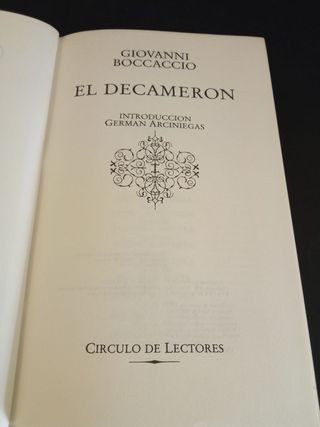 El Decamerón de Giovanni Boccaccio