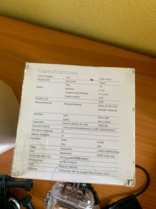 Camara de accion deportiva