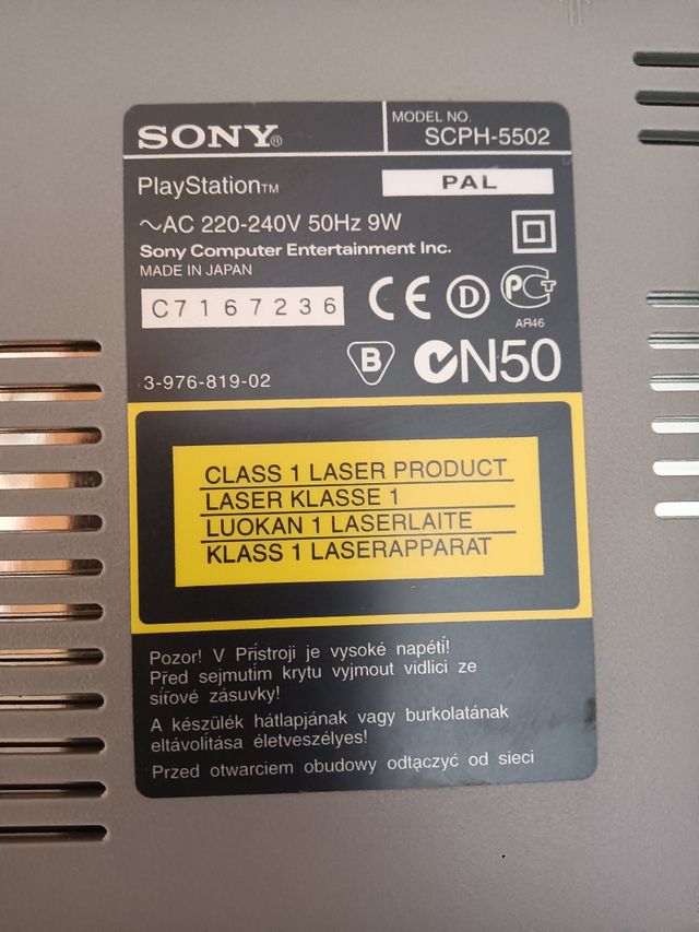 PlayStation 1 con giochi