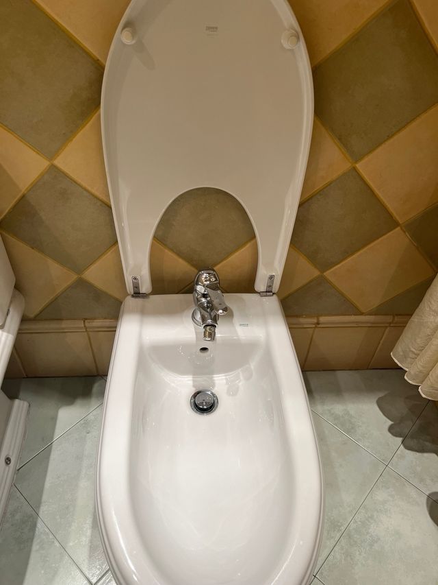 Inodoro y Bide Roca blanco