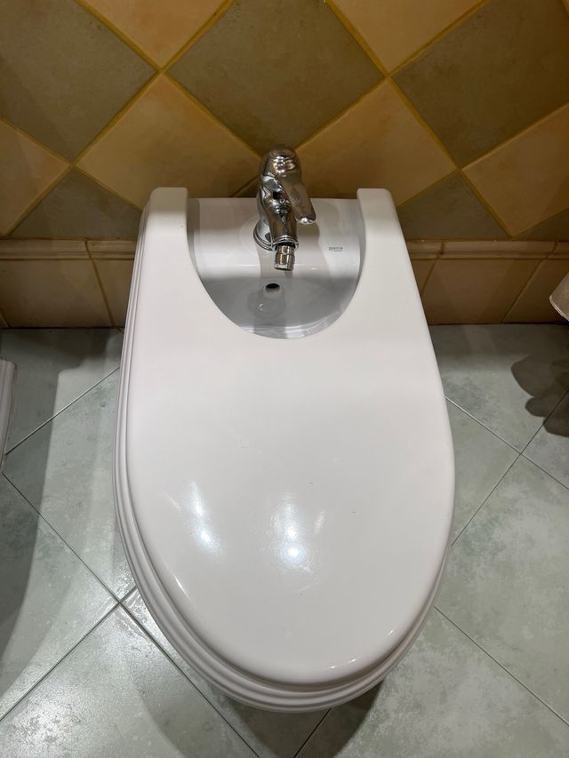 Inodoro y Bide Roca blanco