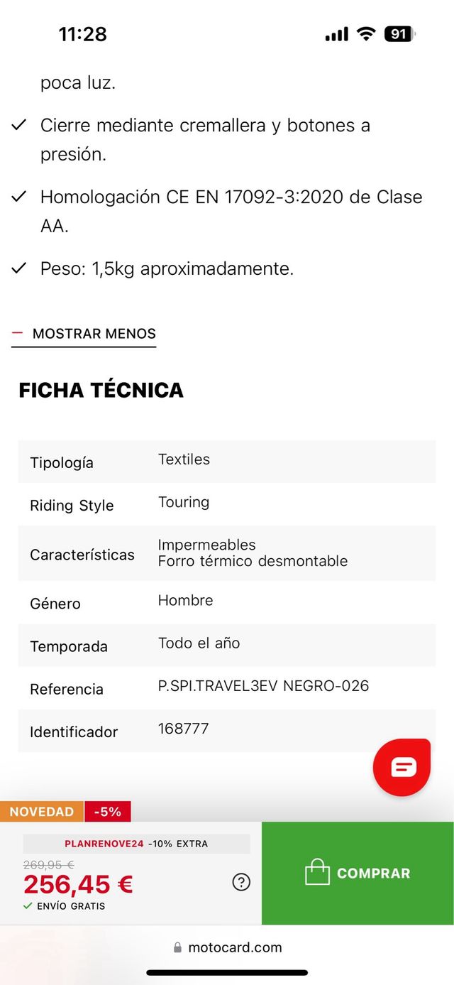 Pantalones Traveler 3 Evo SPIDI - Cordura Moto