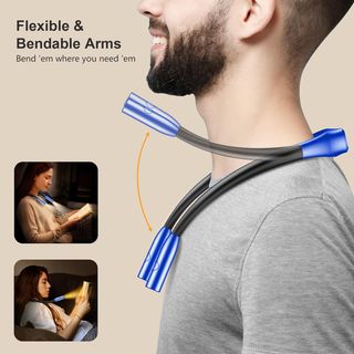 Luz de Lectura Cuello Recargable 3 Tonos Luz Azul