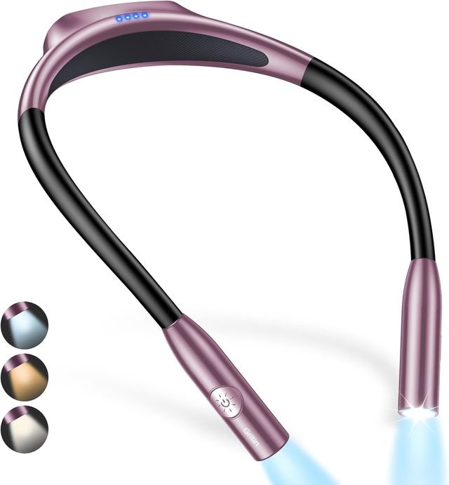 Luz de Lectura Cuello Recargable 3 Violeta Oscuro