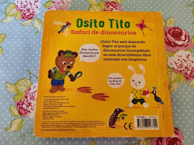 Osito Tito. Safari de dinosaurios.Cuento