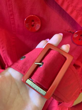 Trench rosso Yes Zee