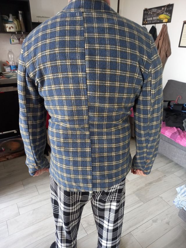 giacca simil lana uomo tg L