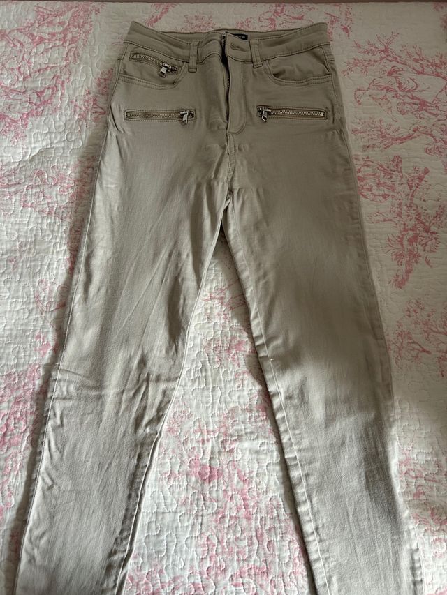 Skinny jeans beige STRADIVARIUS