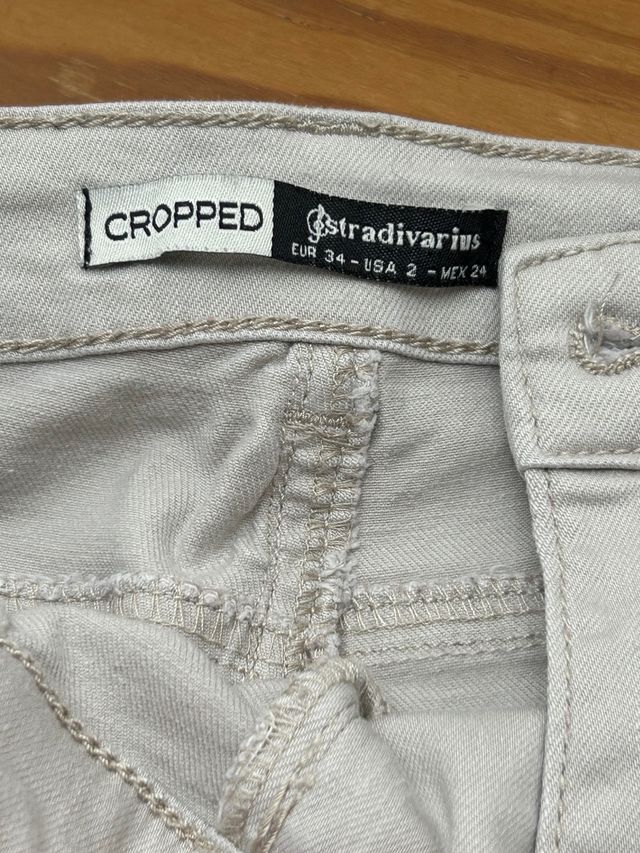 Skinny jeans beige STRADIVARIUS
