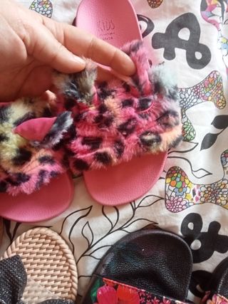 lote chanclas  niña 35/36