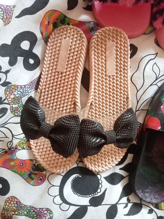 lote chanclas  niña 35/36