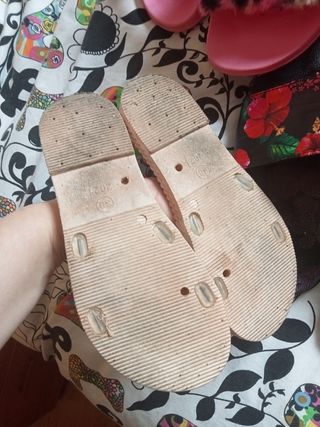 lote chanclas  niña 35/36