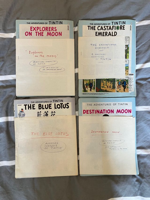 TIN TIN. Colecciones cládicas en ingles 