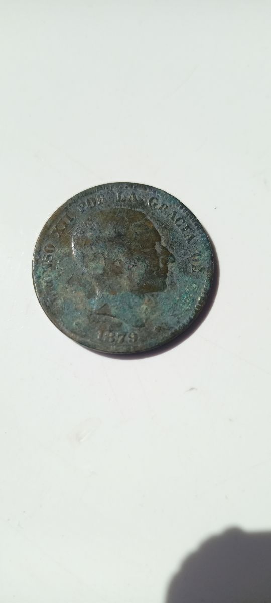 Moneda Alonso XII 10 centimos 1879