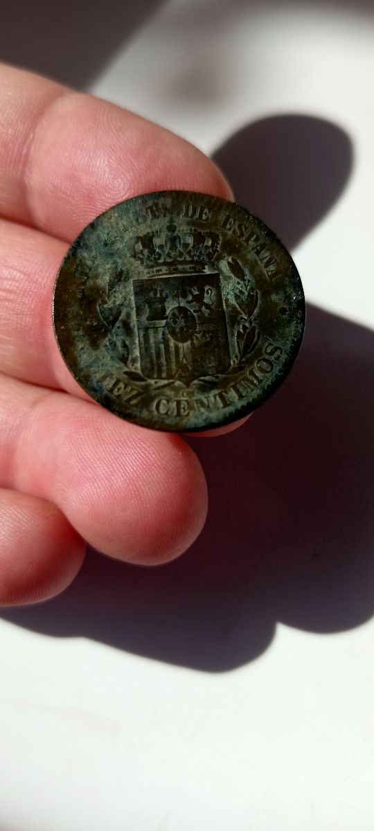 Moneda Alonso XII 10 centimos 1879