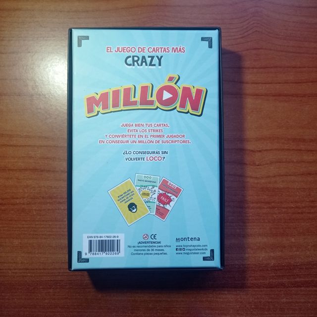Juego de cartas infantil "Millón"