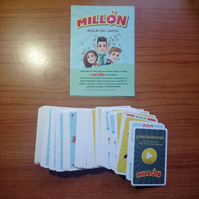 Juego de cartas infantil "Millón"