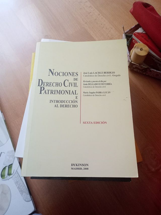 Nociones de derecho civil patrimonial