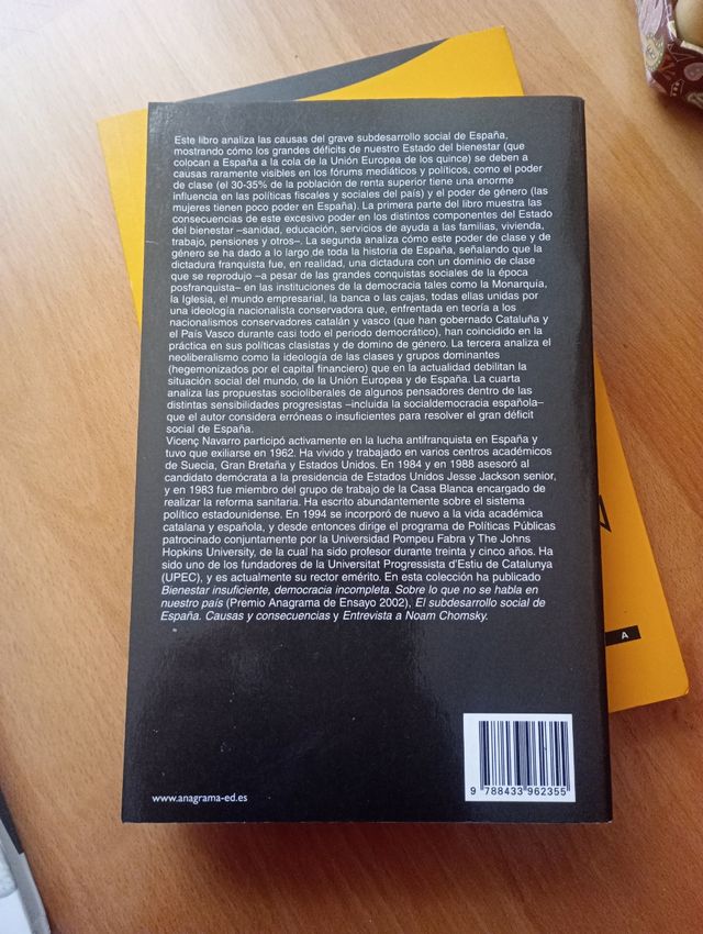 El subdesarrollo social de España