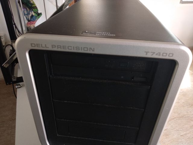 dell precisión t7400 + 2 monitores y teclado