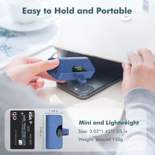 Mini Power Bank 5200mAh iPhone Azul Oscuro Purpura