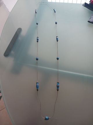 Collana lunga turchese