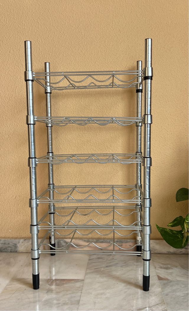 Botellero Omar Ikea acero 24 botellas