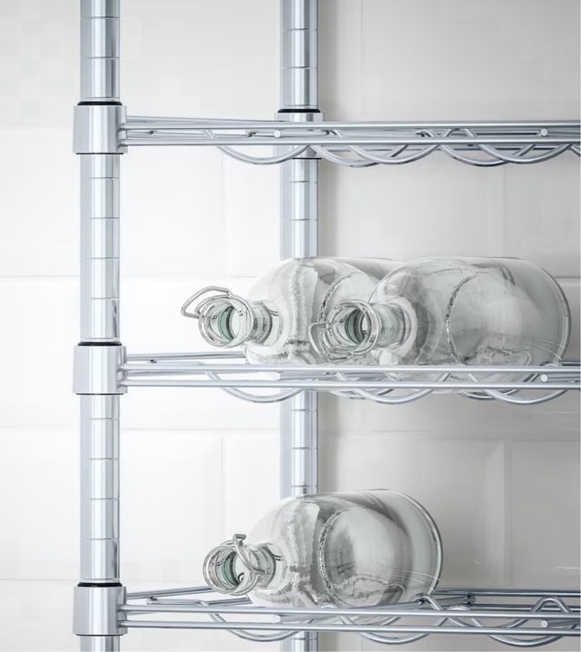 Botellero Omar Ikea acero 24 botellas