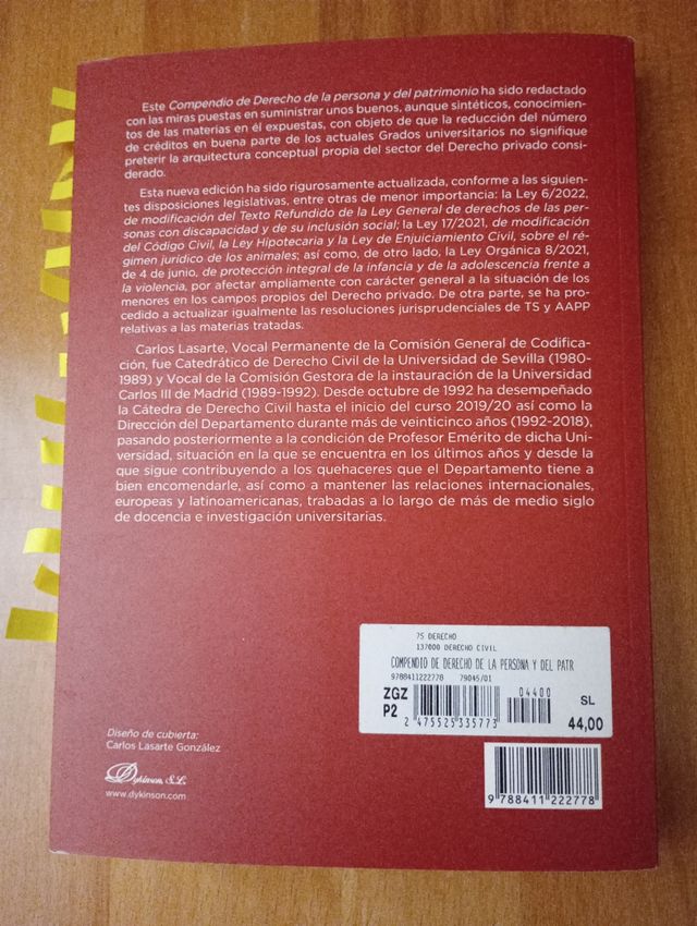 Compendio de derecho de la persona