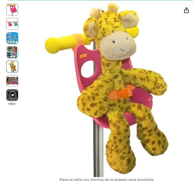 Sillín muñecos Rosa para patin