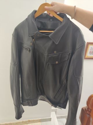 Chaqueta cuero moto