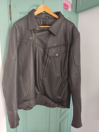Chaqueta cuero moto