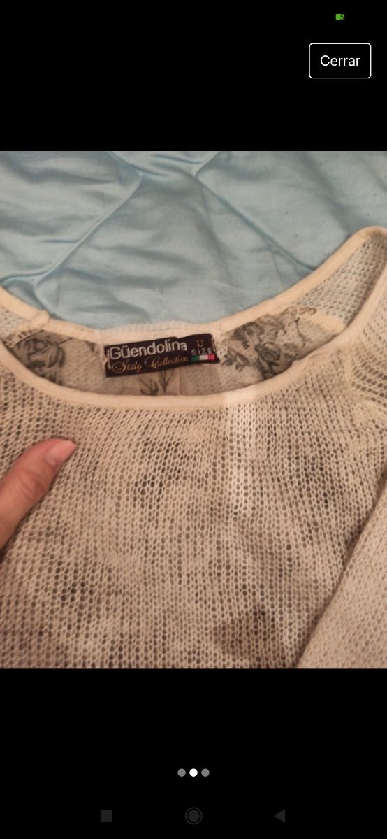 Jersey fino. güendolina. talla unica