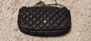 Bolso acolchado negro