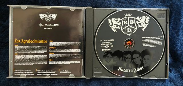 Cd Rebelde RBD Nuestro amor
